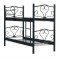 nivora mobilya Metal Ranza, Çift Katlı Ayrılabilir ,90x190cm yatak uyumlu, ferforje karyola(yatak dahil değildir) SİYAH